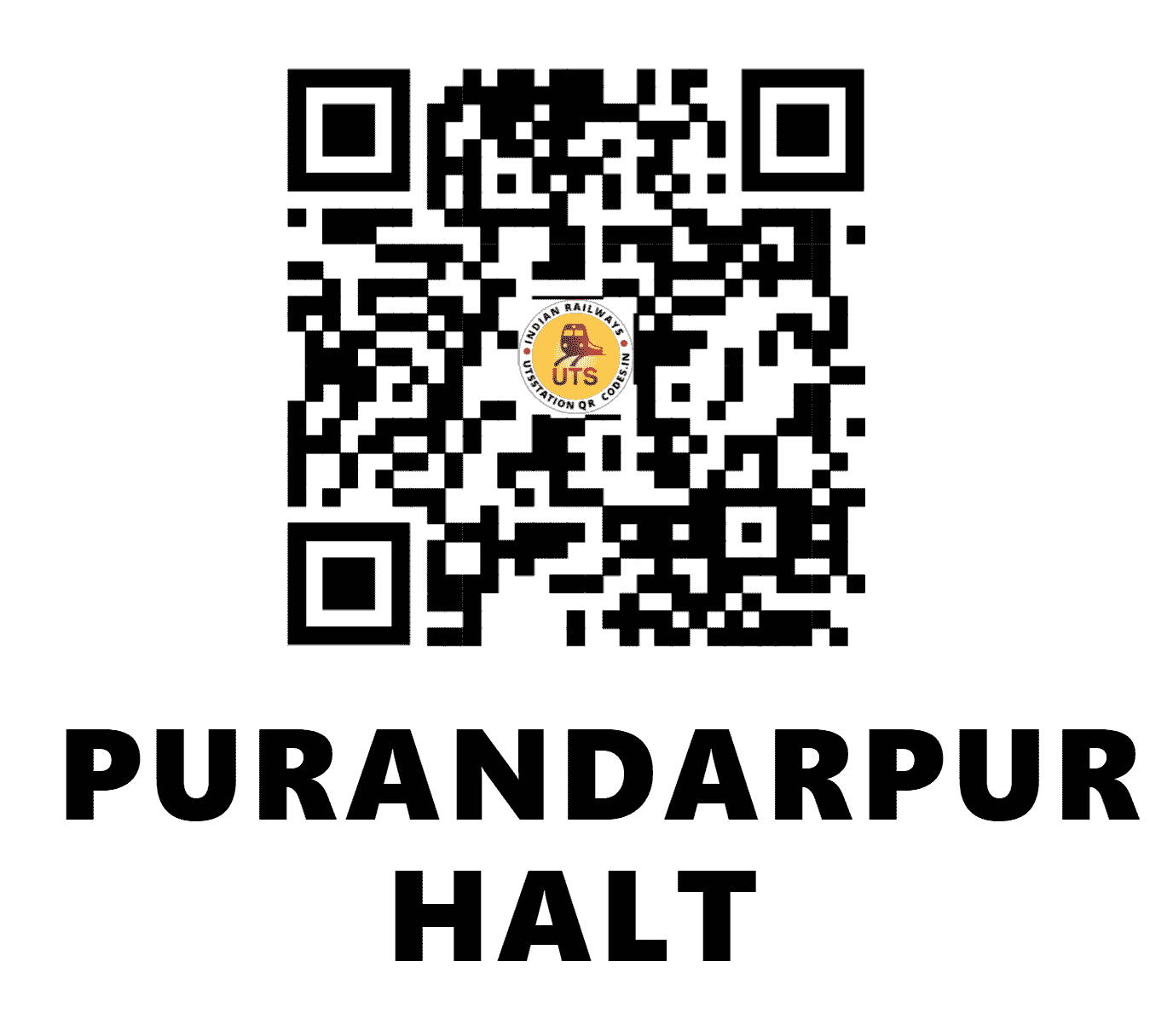UTS QR Code for PURANDARPUR HALT - PDPR - NE (UTTAR PRADESH)